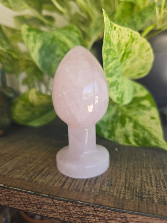 Rose Quartz Rectal Dilator Anal Plug