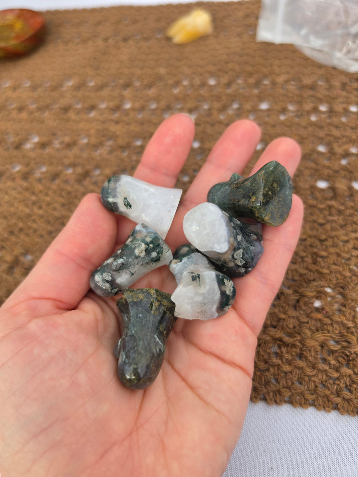 Moss Agate Crystal Ghost