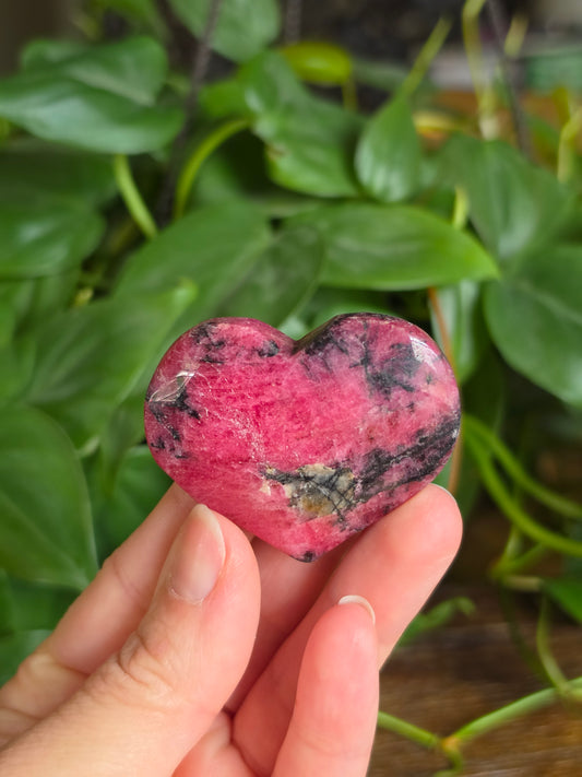 Rhodonite Crystal Heart "F"