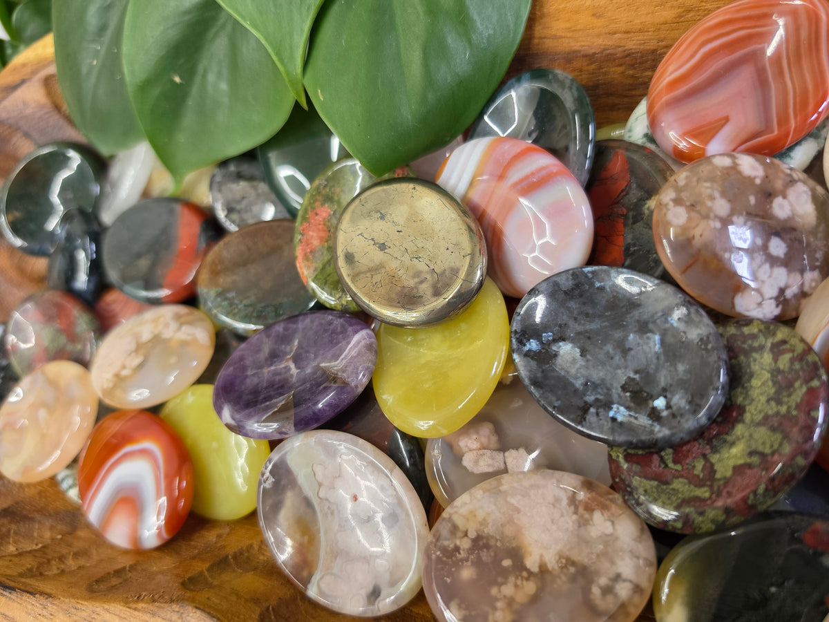 Natural Crystal Worry Stone