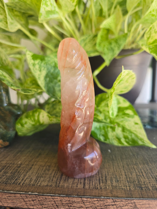 Fire Quartz Phallus