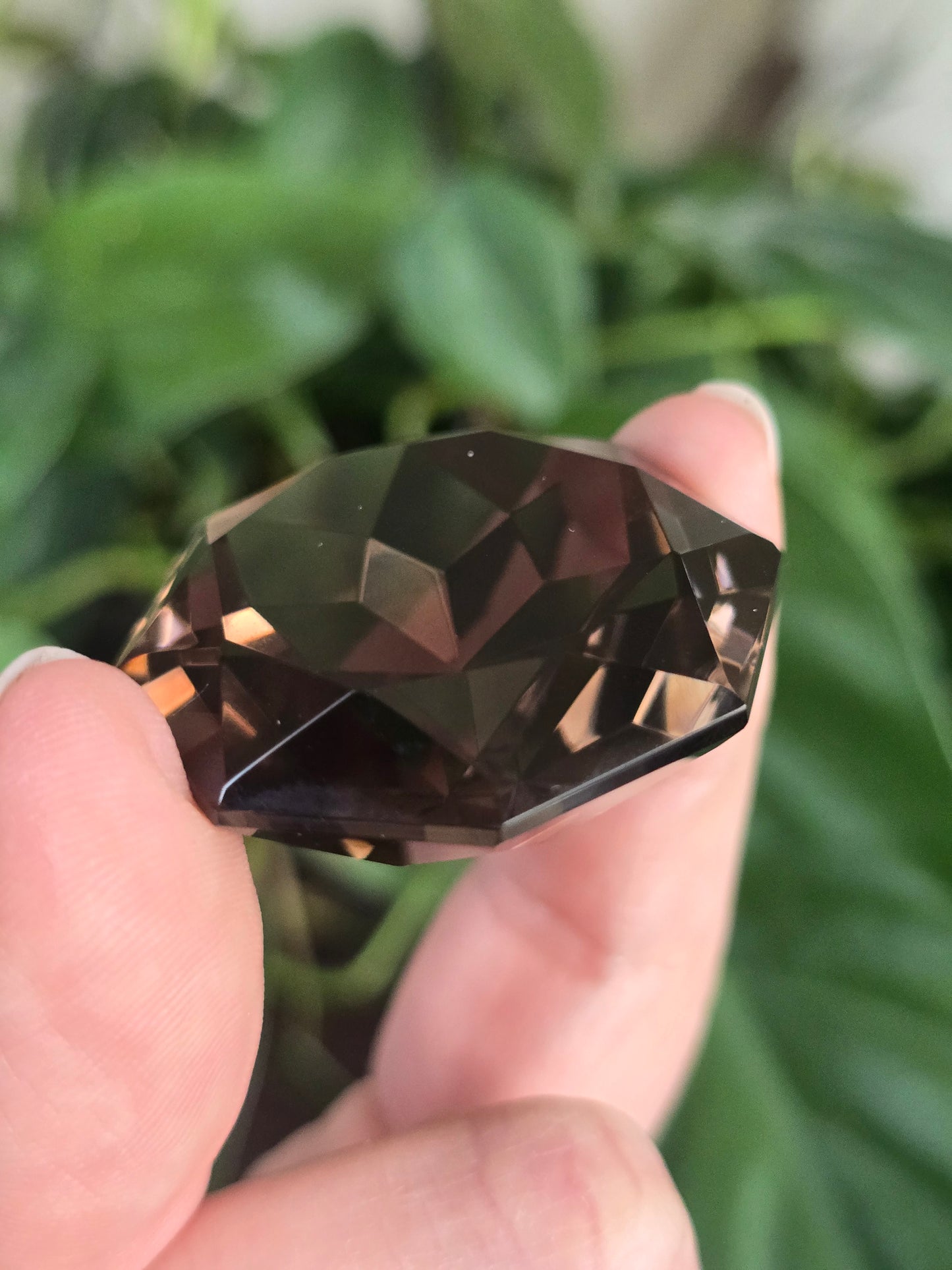 Smoky Quartz Faceted Crystal