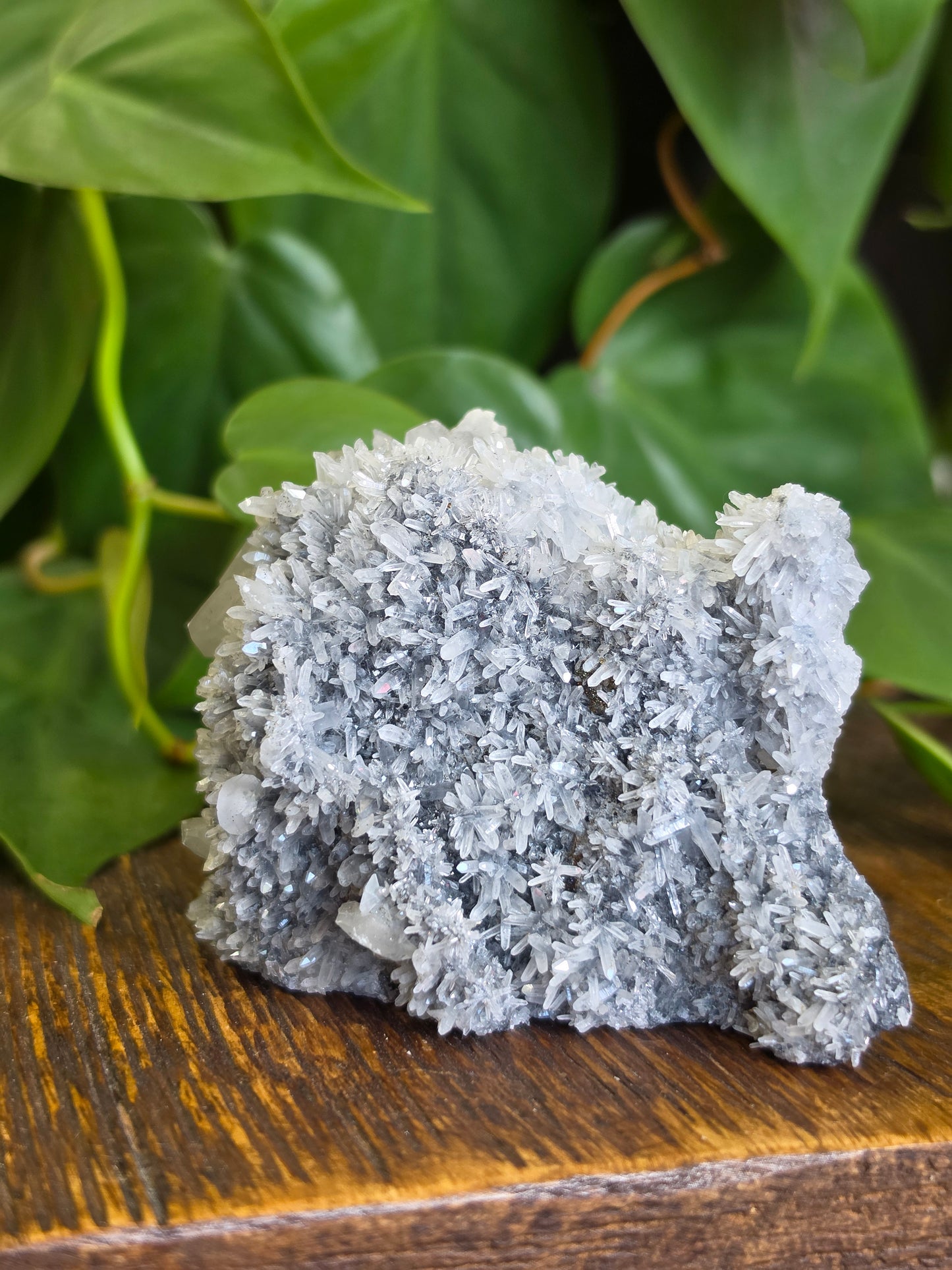 Calcite on Gray Druzy Matrix Specimen