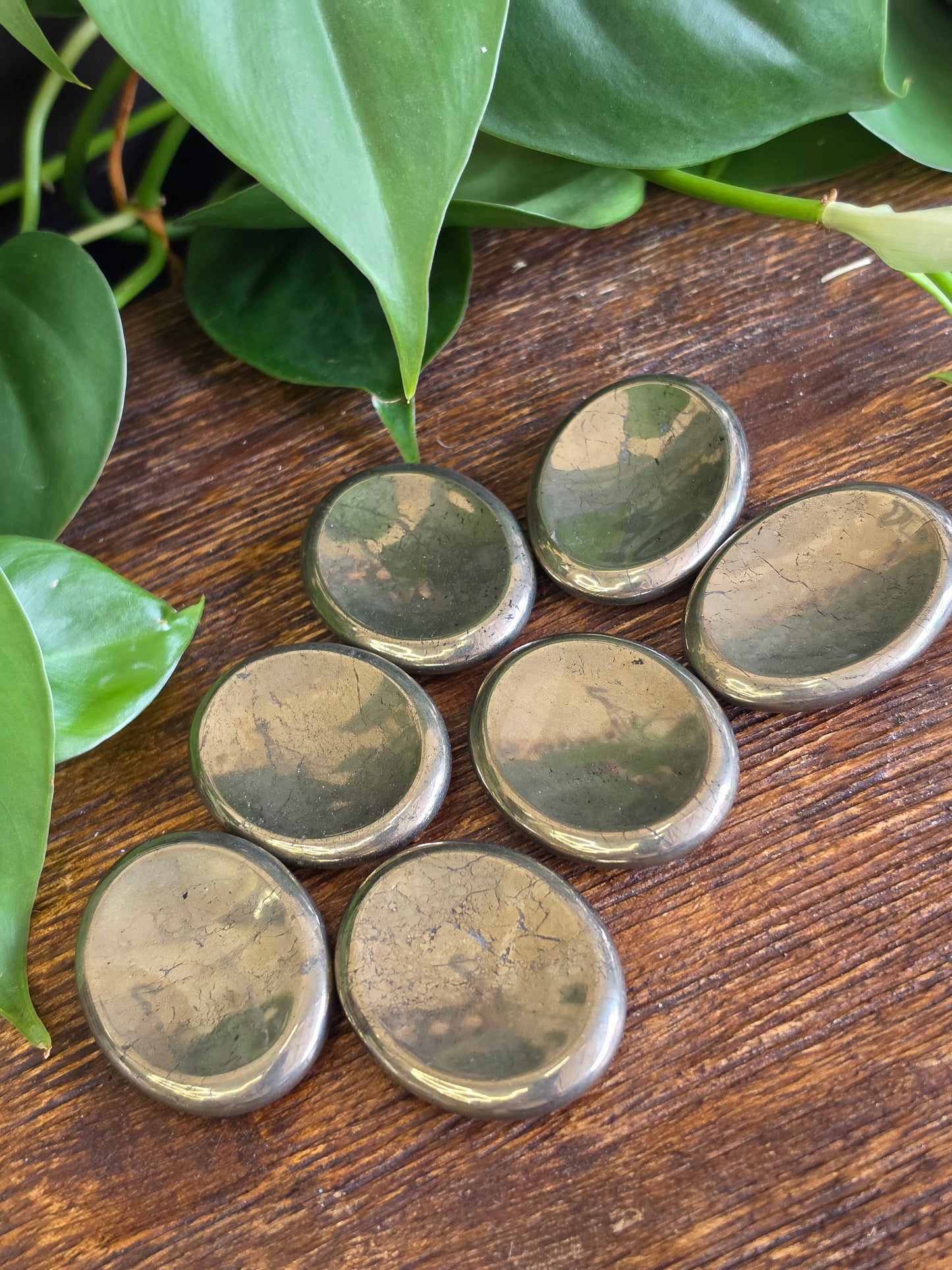 Pyrite Crystal Worry Stone (One Piece)