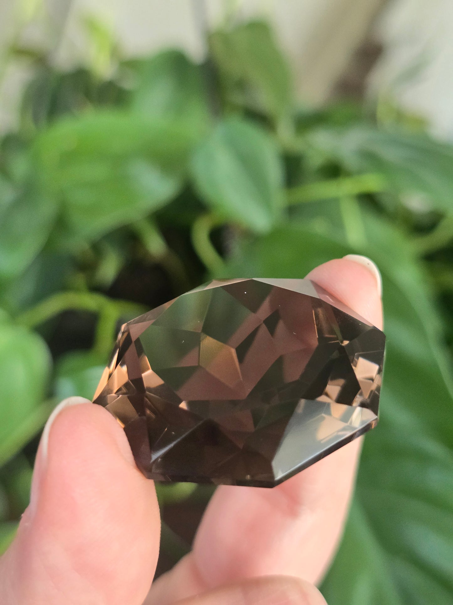 Smoky Quartz Faceted Crystal
