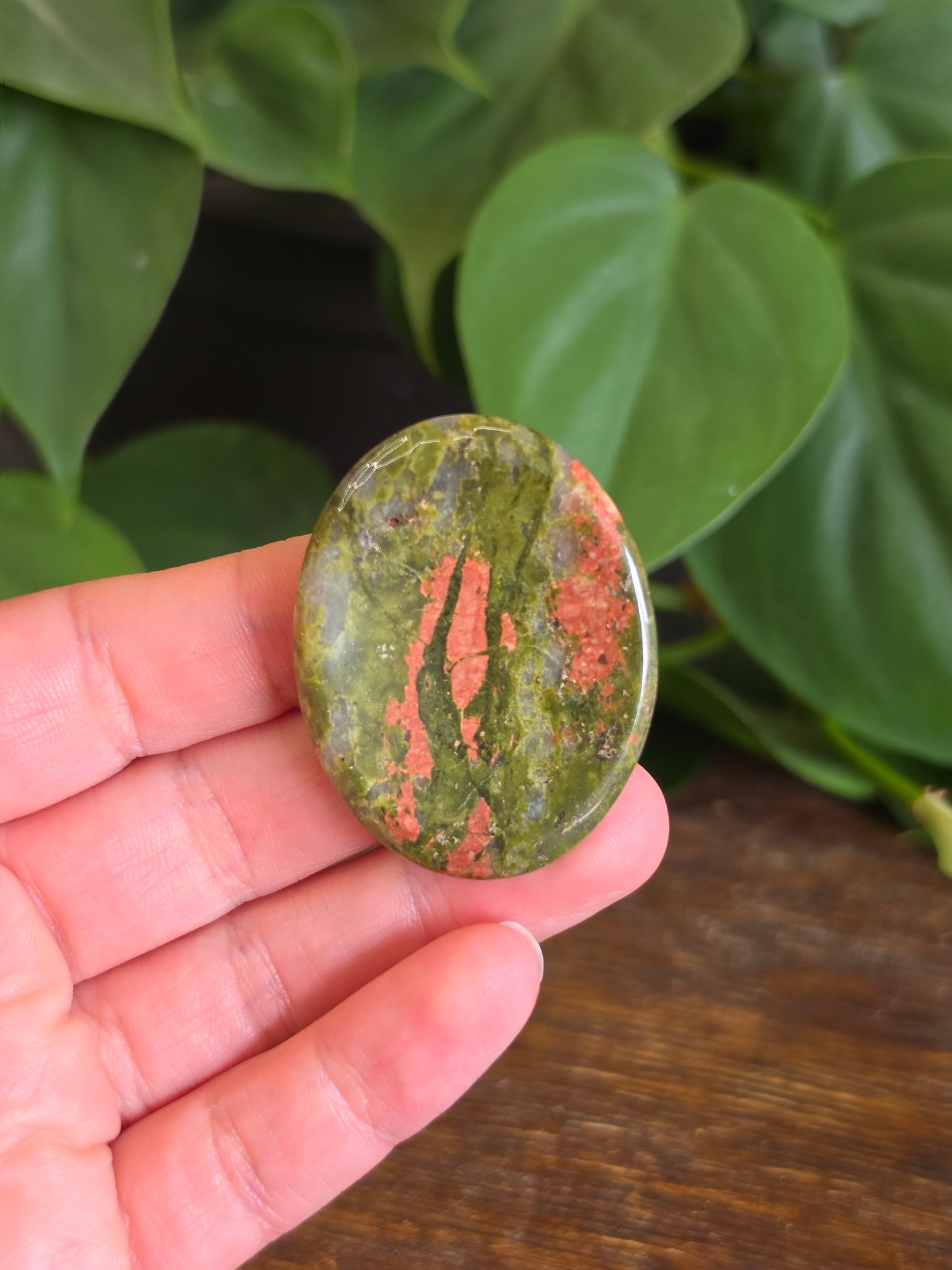 Unakite Crystal Worry Stone