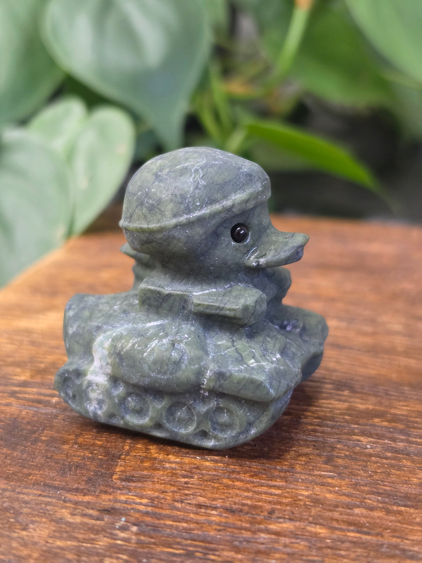 Serpentine Army Tank Duck Carving "B"