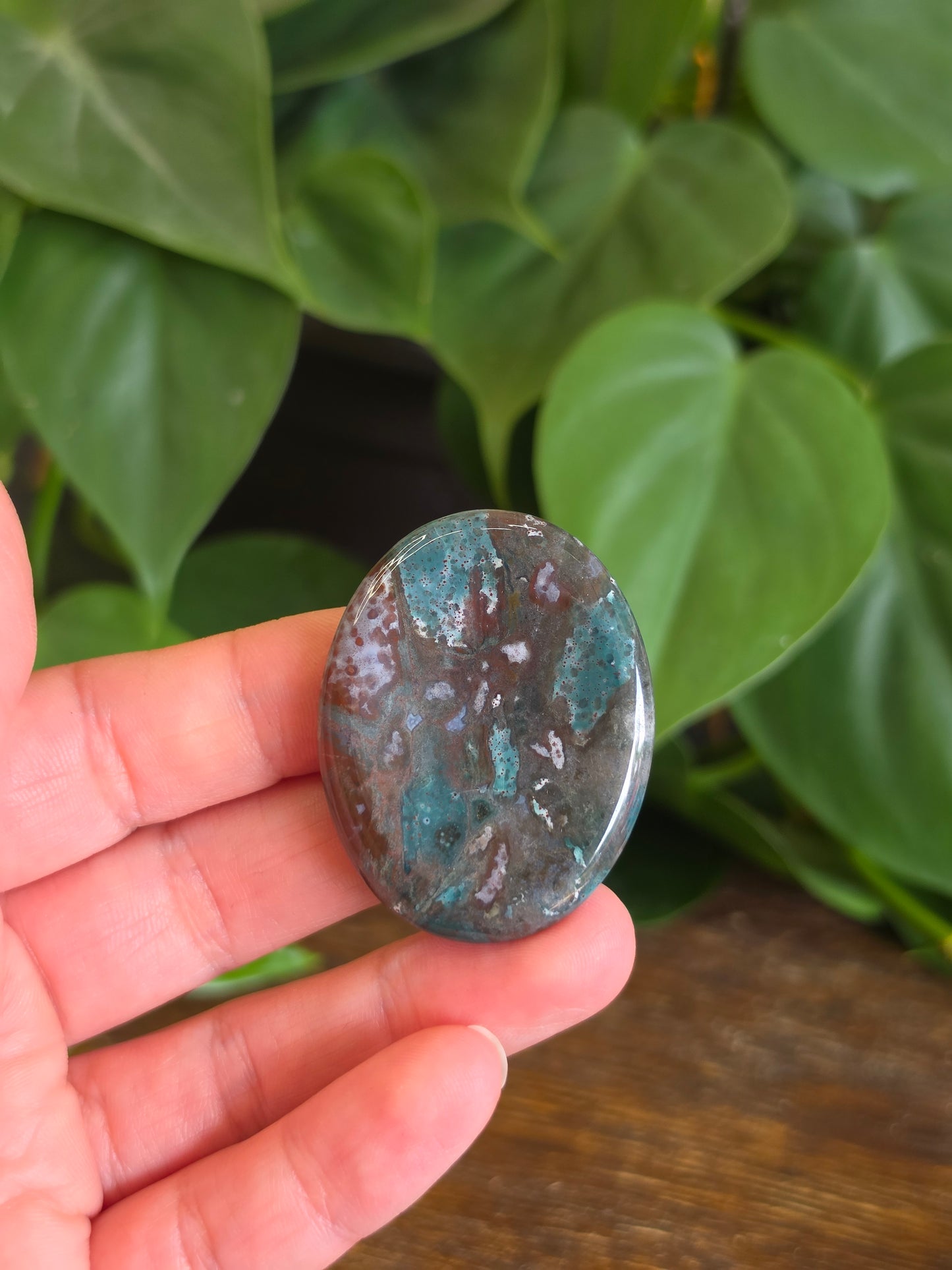 Colorful Jasper Crystal Worry Stone