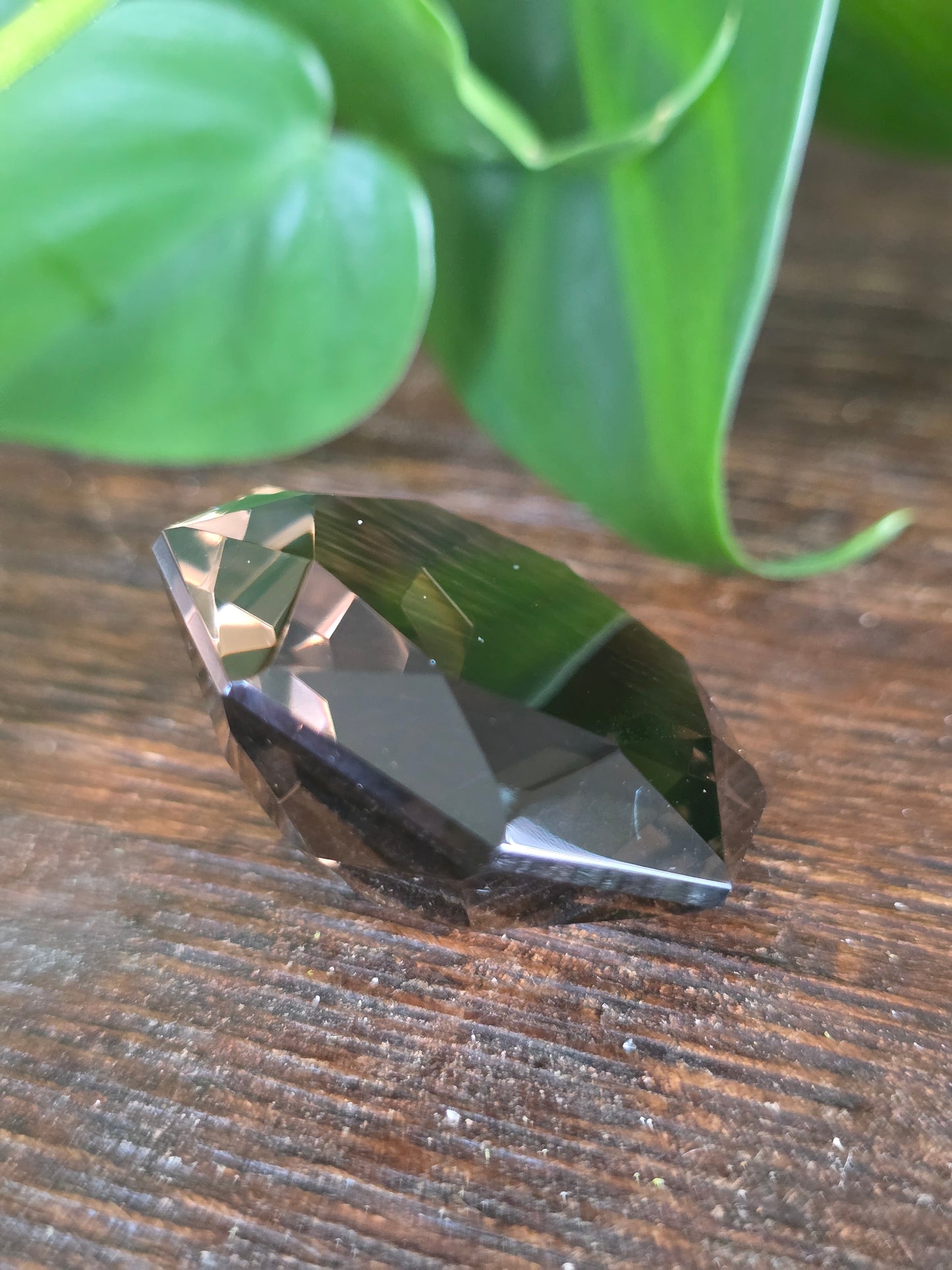 Smoky Quartz Faceted Crystal