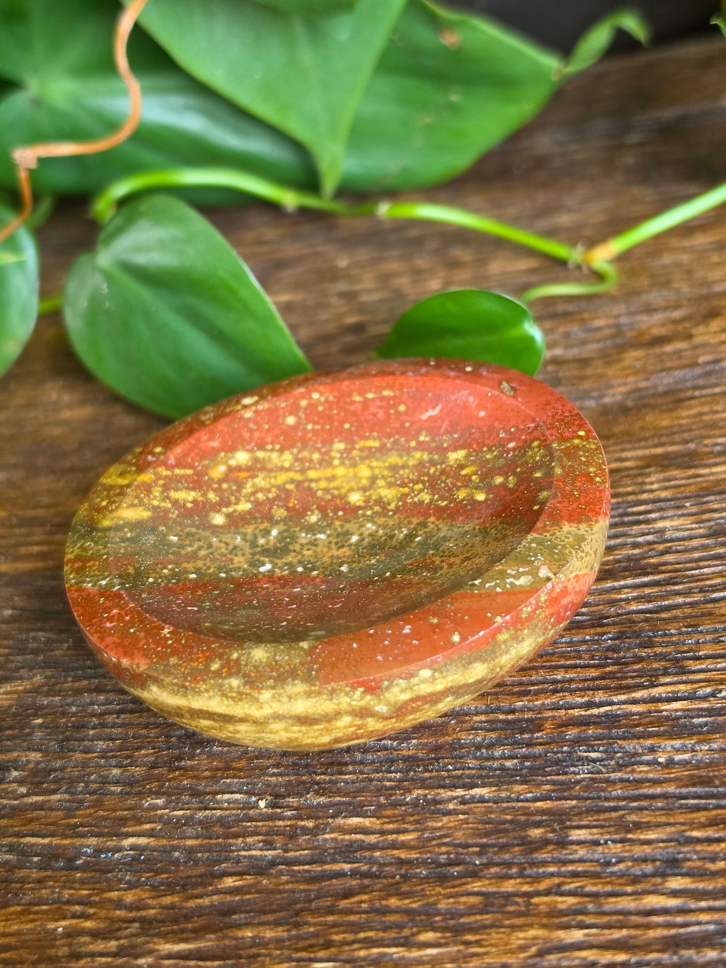 Small Colorful Jasper Crystal Bowl