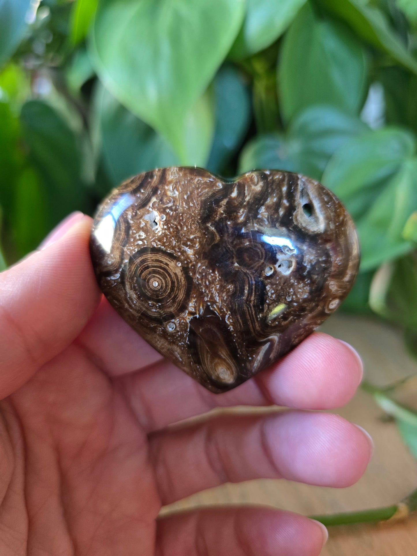 Chocolate Calcite Heart