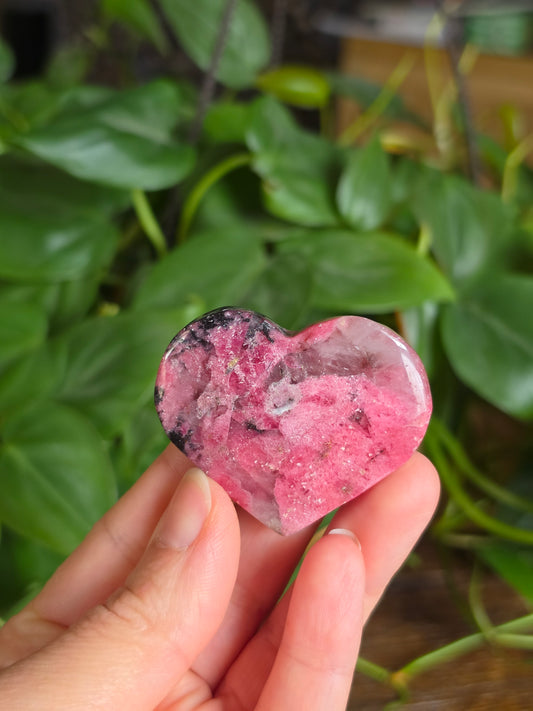 Rhodonite Crystal Heart "G"