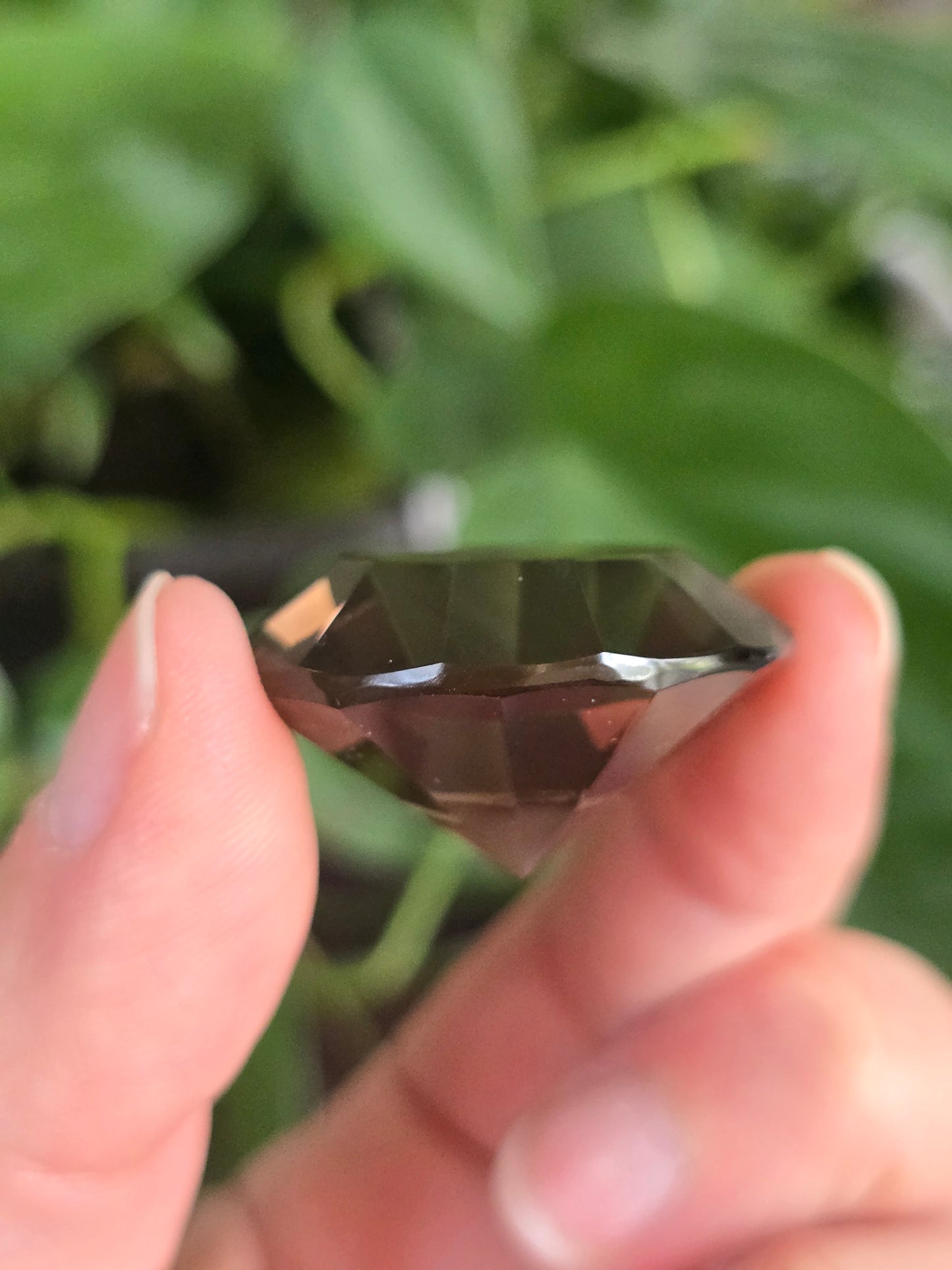 Smoky Quartz Diamond Cut Crystal