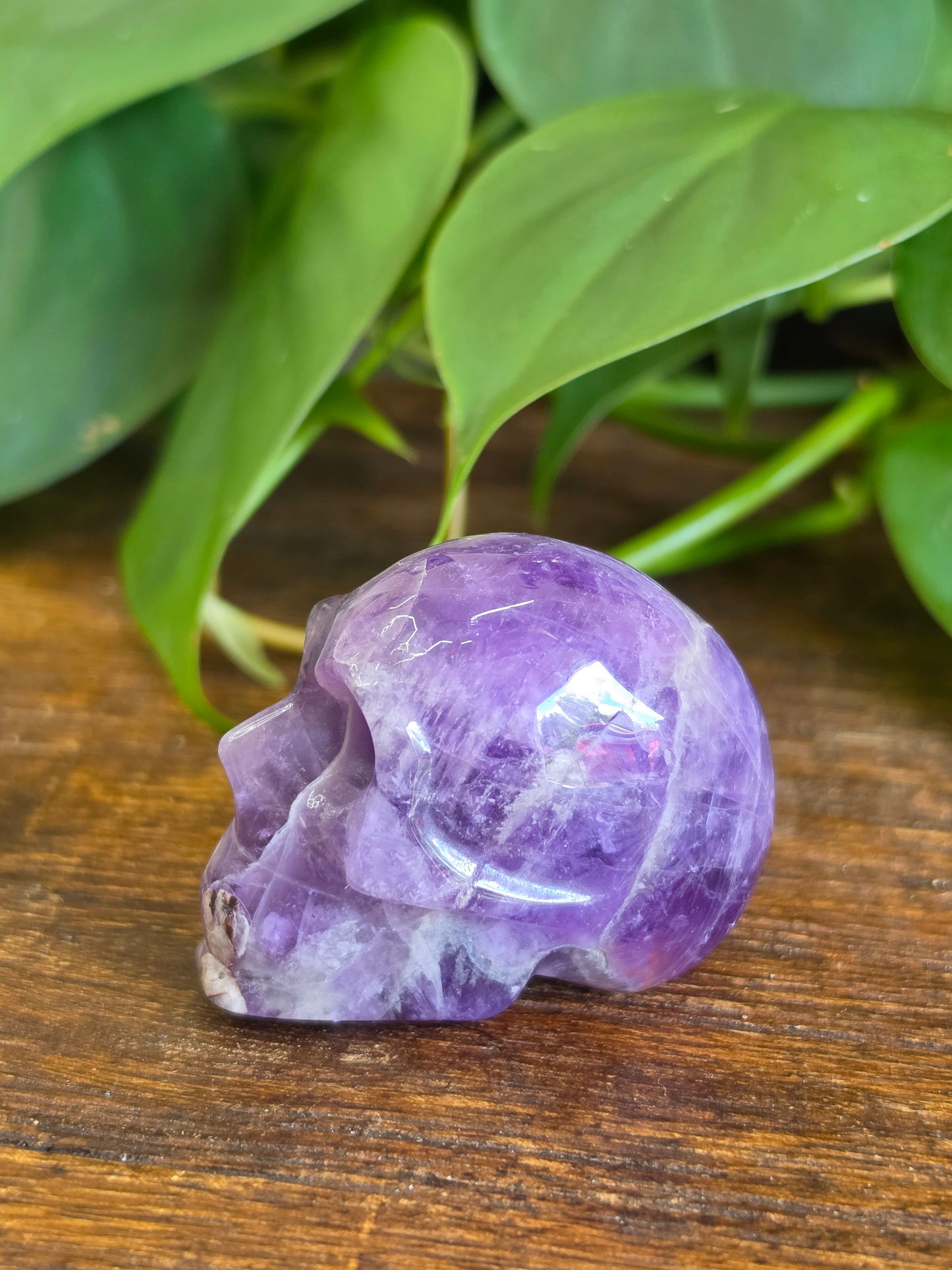 Amethyst Crystal Skull Carving