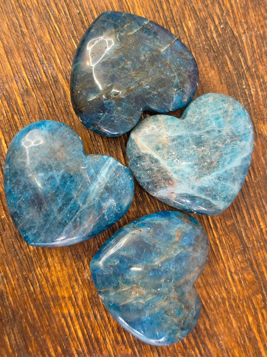 Blue Apatite Heart