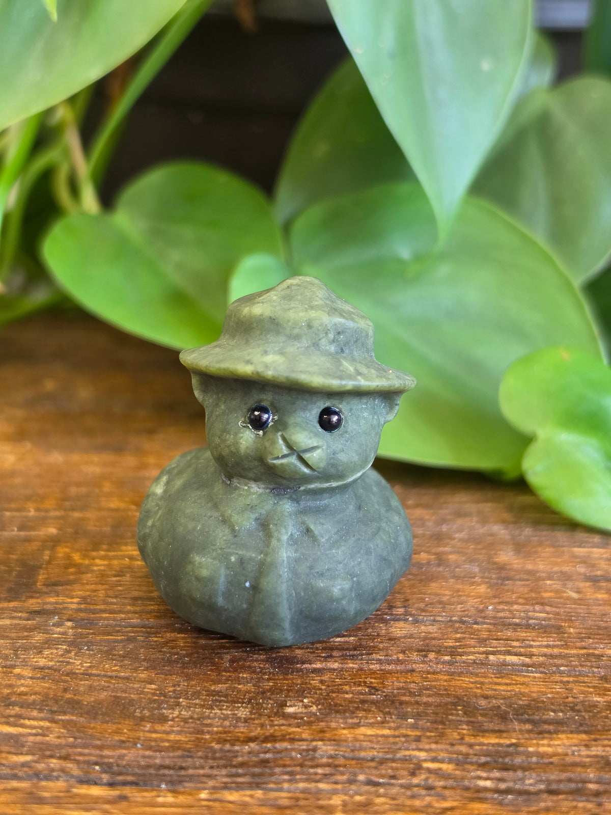Smokey Bear Serpentine Crystal Duck