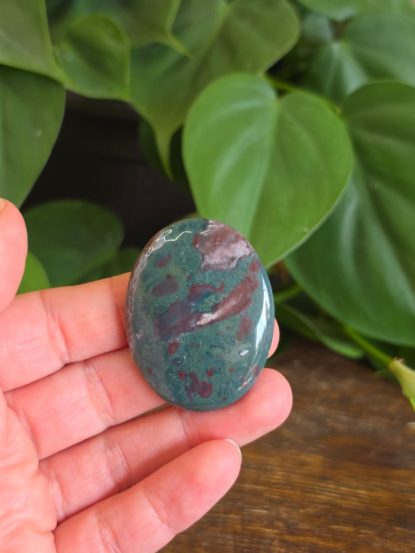 Colorful Jasper Crystal Worry Stone