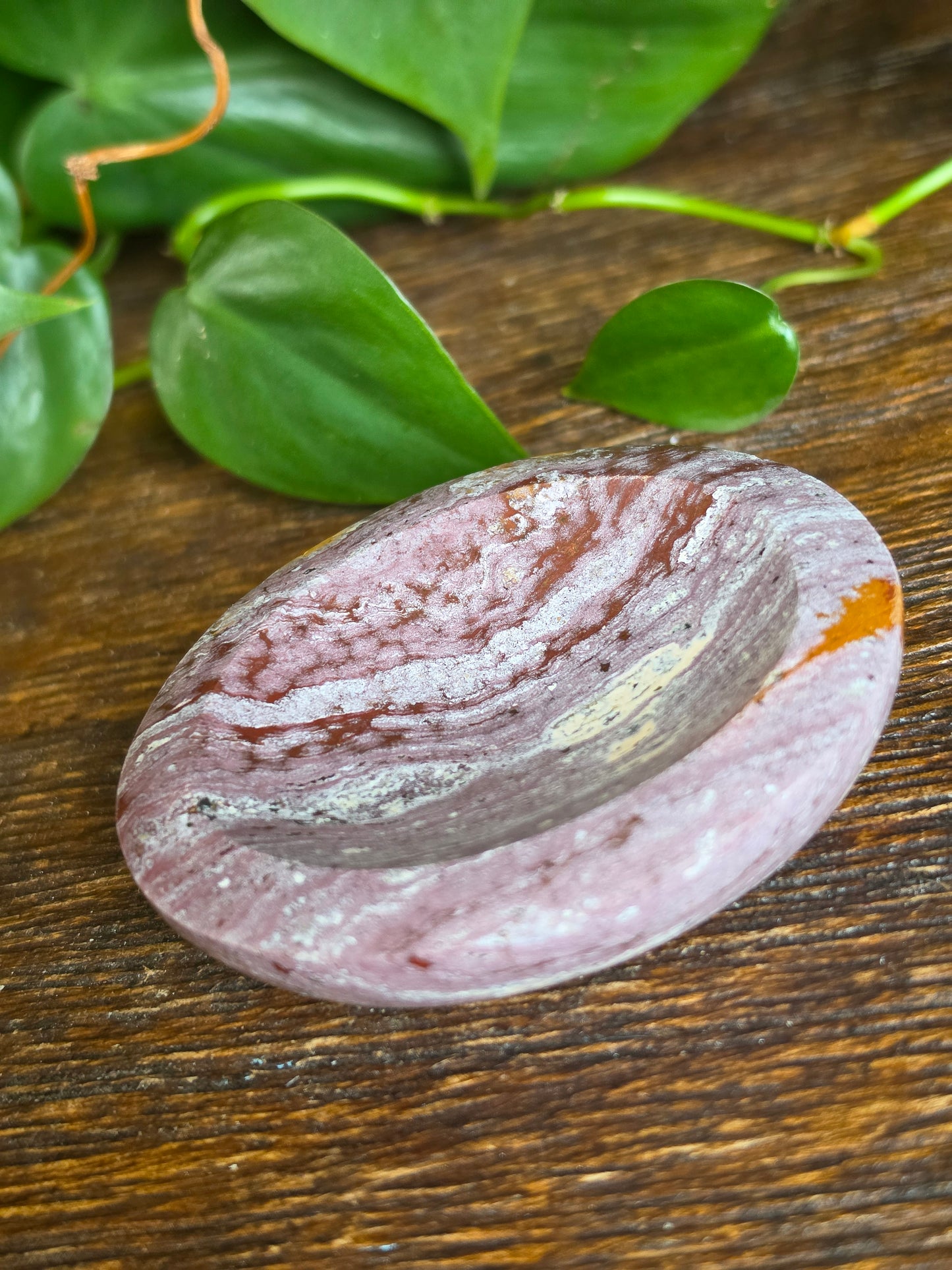 Small Colorful Jasper Crystal Bowl