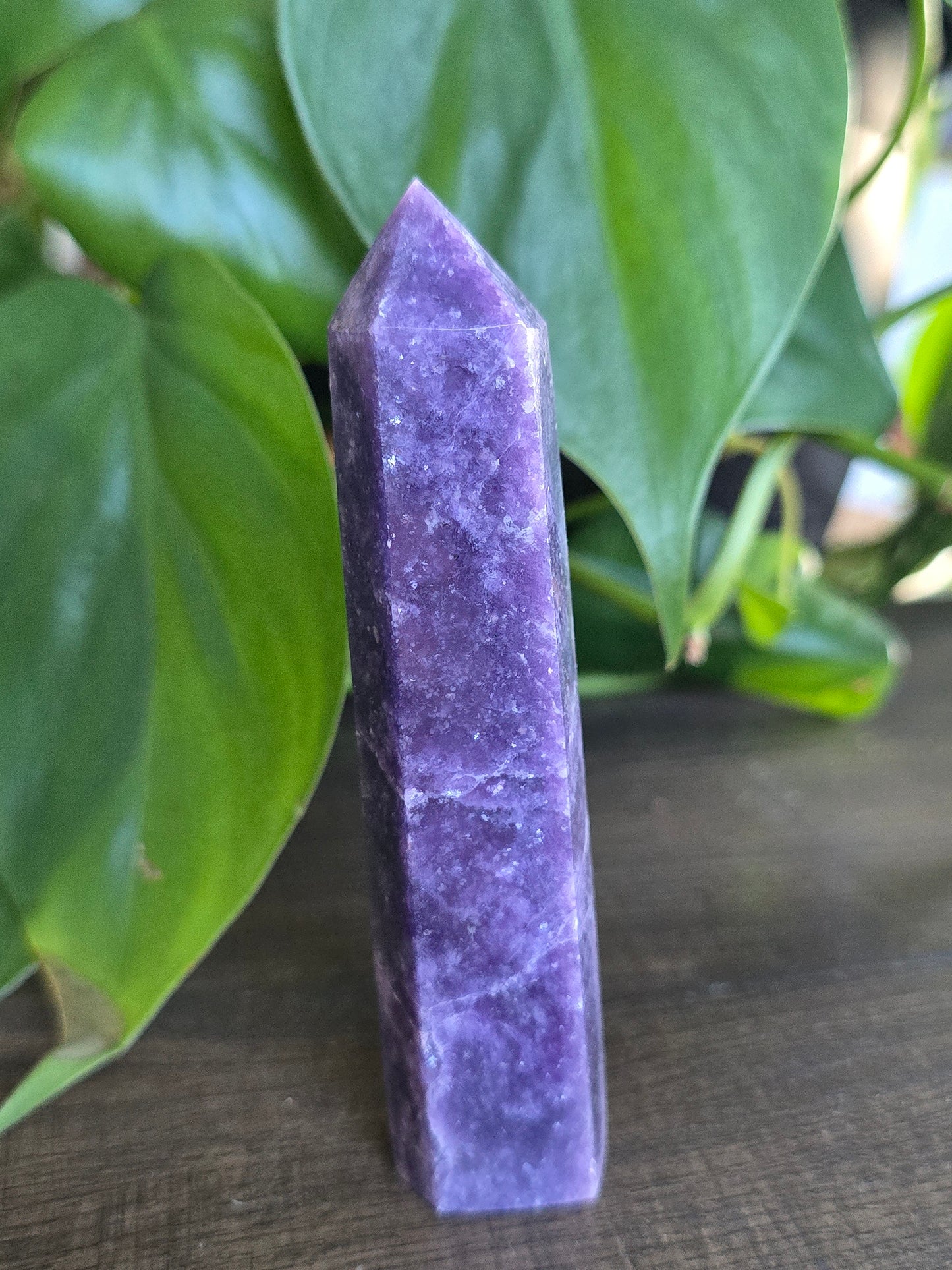 Lepidolite Point