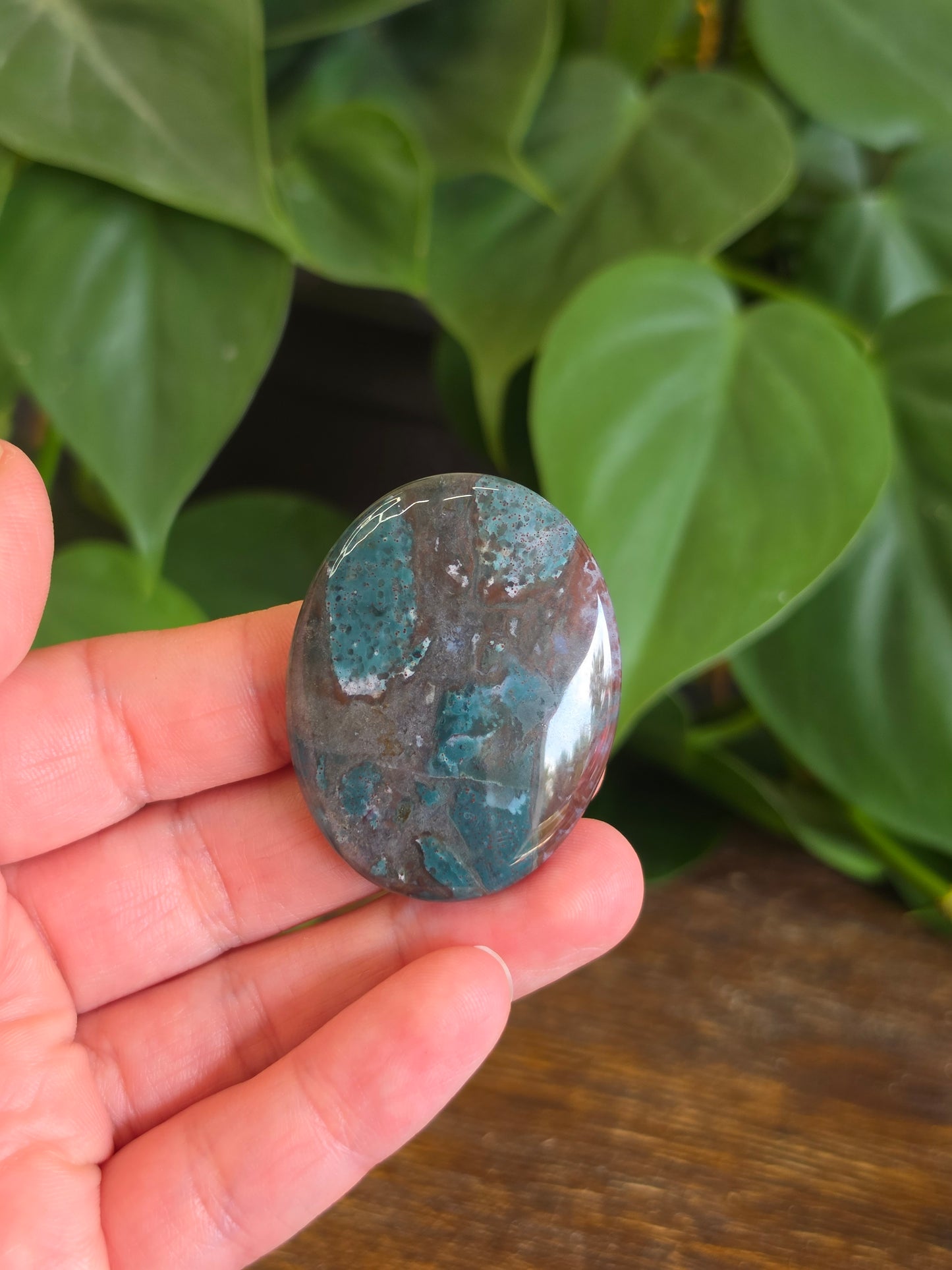 Colorful Jasper Crystal Worry Stone