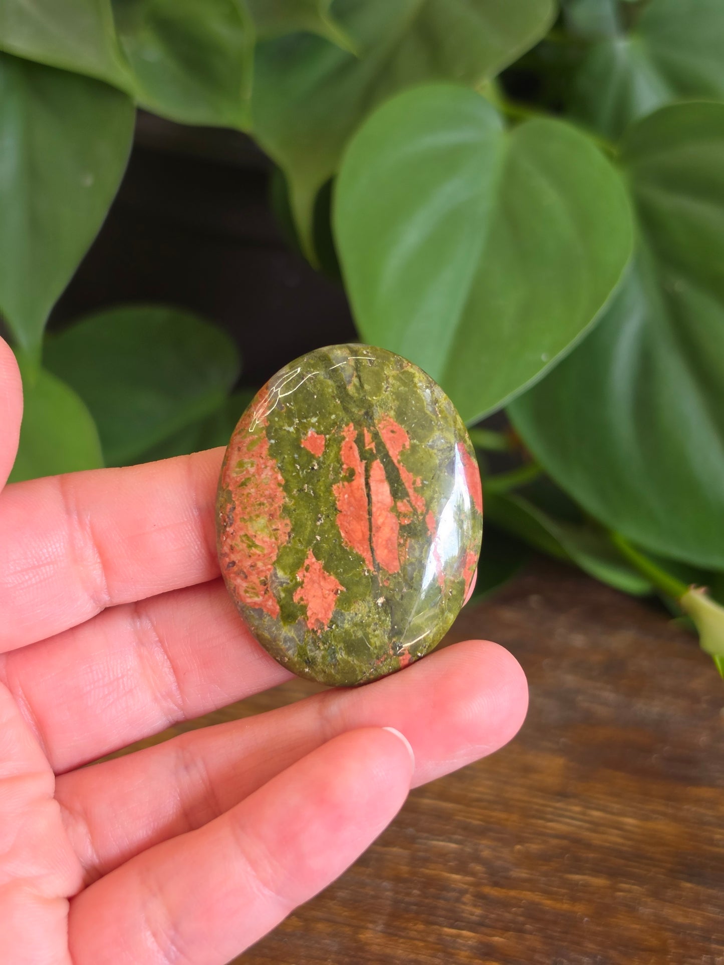 Unakite Crystal Worry Stone