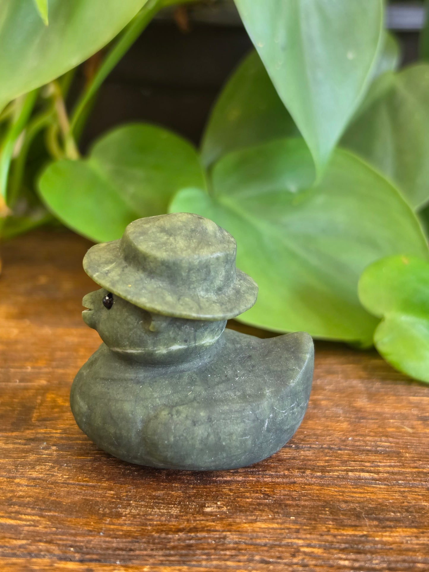 Smokey Bear Serpentine Crystal Duck
