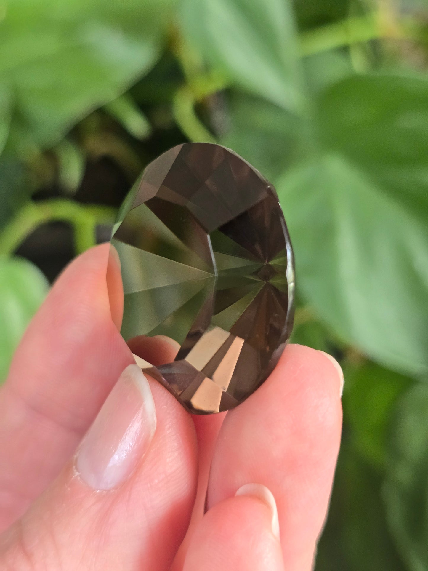 Smoky Quartz Diamond Cut Crystal