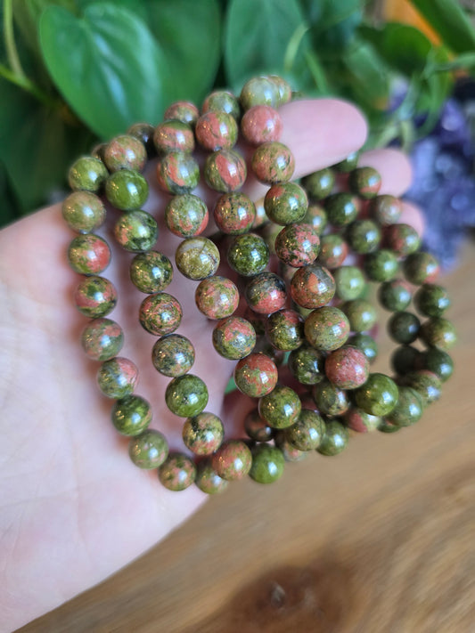 Unakite Stretch Bracelet
