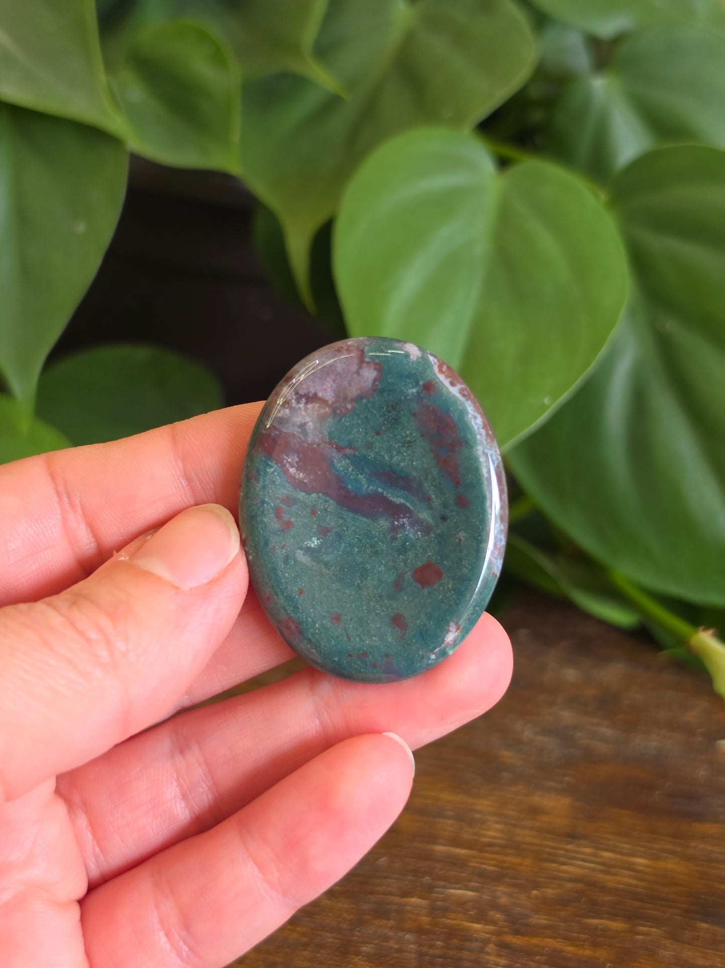 Colorful Jasper Crystal Worry Stone