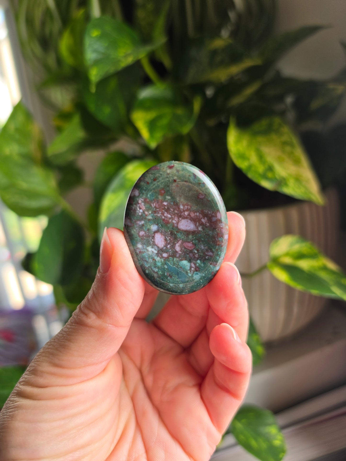 Colorful Jasper Worry Stone