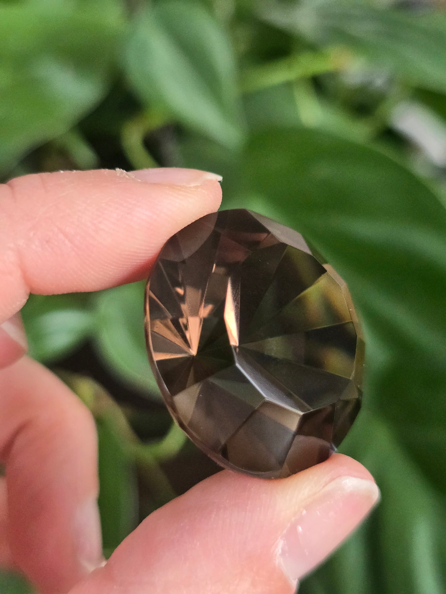 Smoky Quartz Diamond Cut Crystal