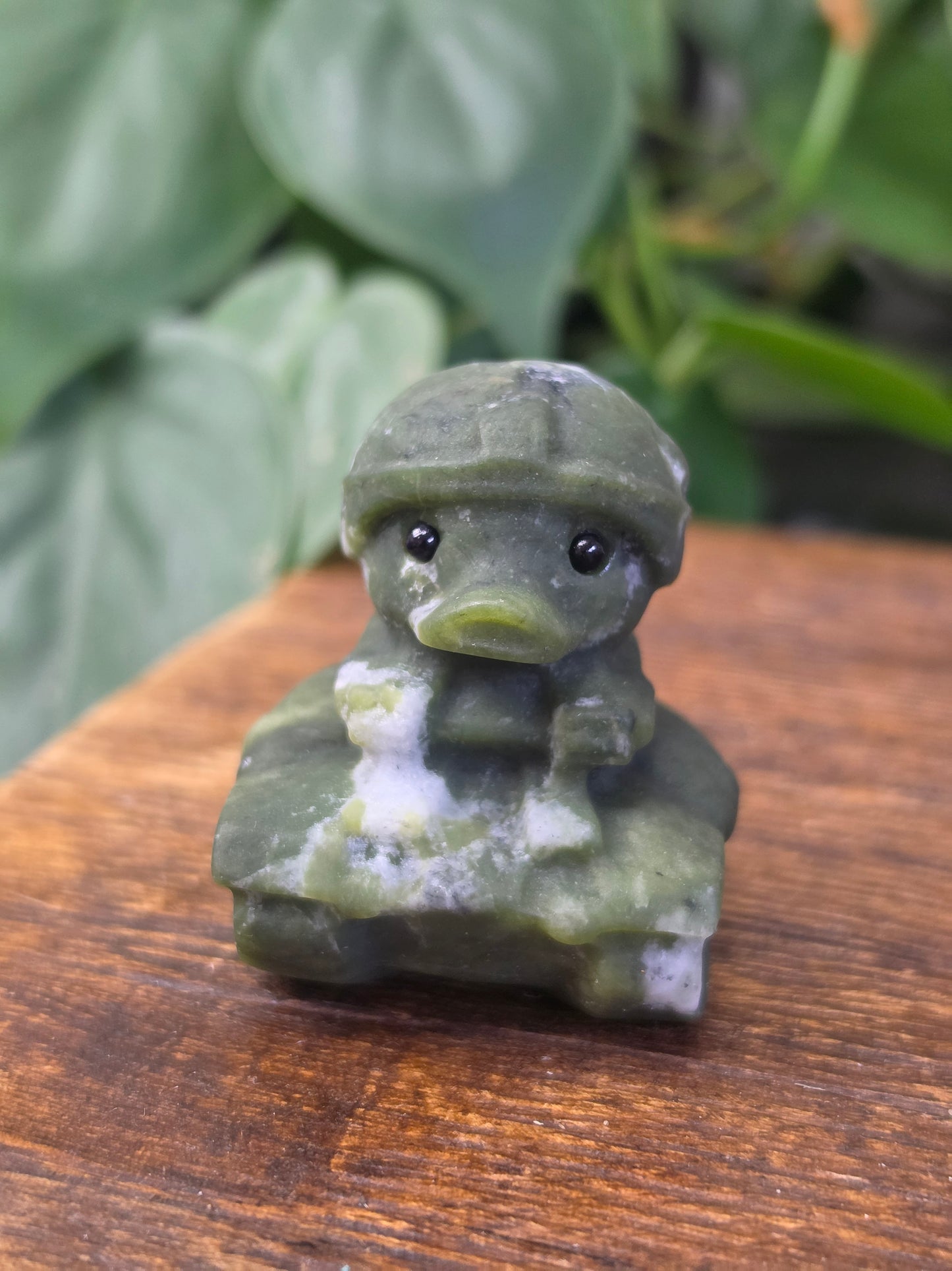 Serpentine Army Tank Duck Carving "A"