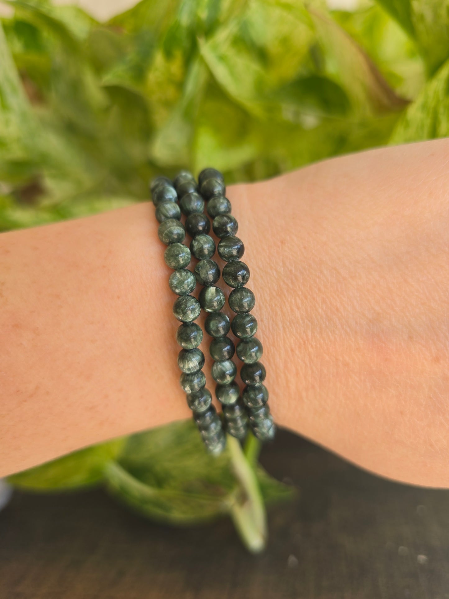 Seraphinite Stretch Bracelet