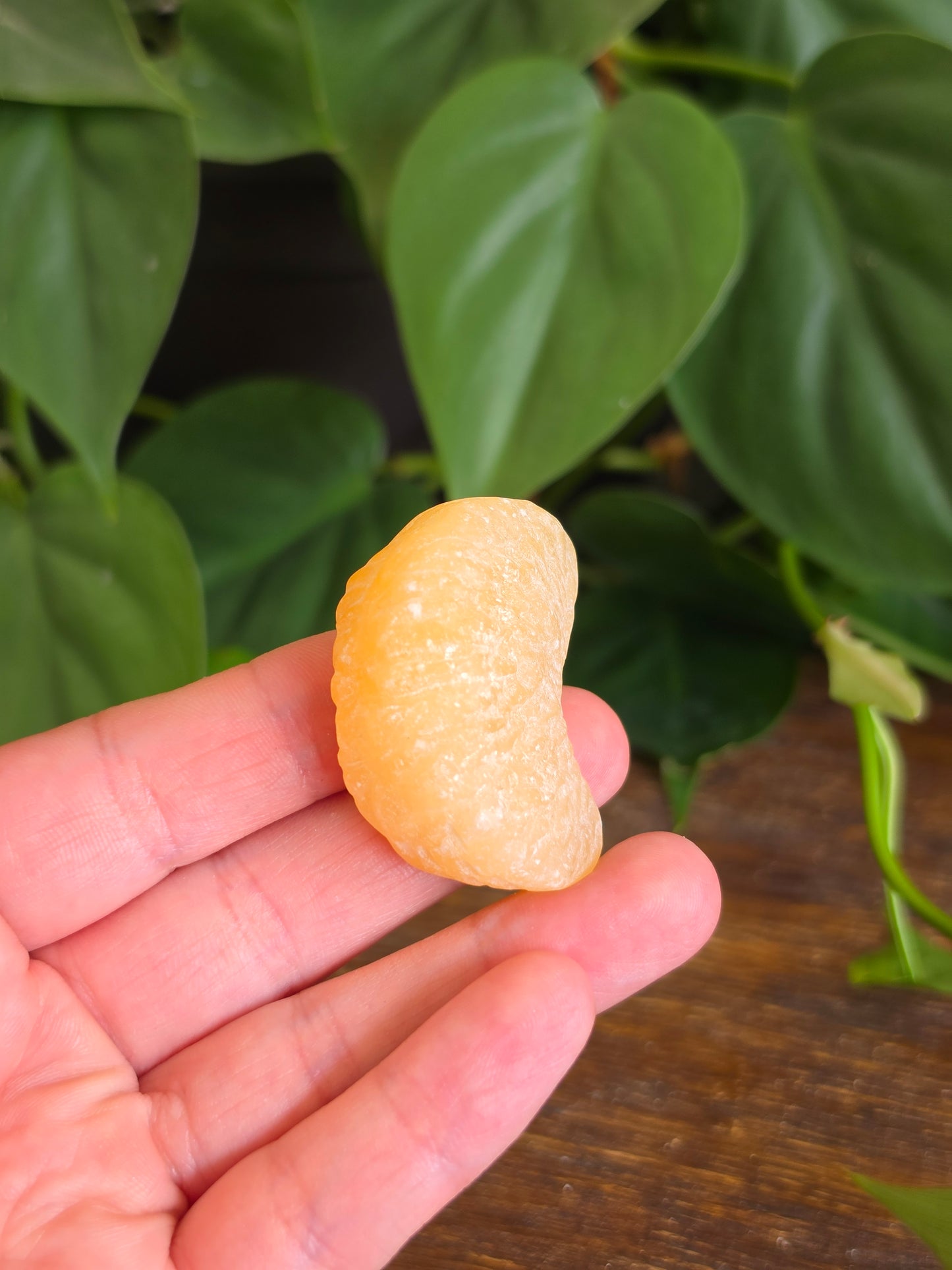 Orange Calcite Crystal Orange Slice